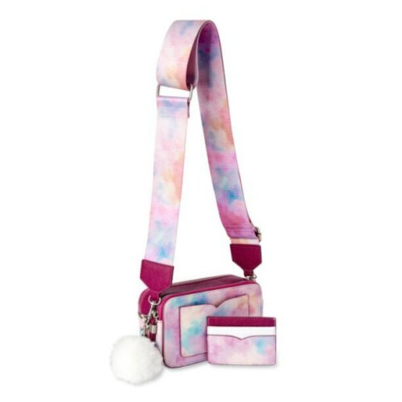 NEW No Boundaries Camera Crossbody Bag 4 Piece Gift Set - Tie Dye - Picture 2 of 4